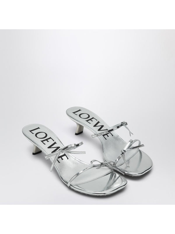 Petal Leather Sandal Heels