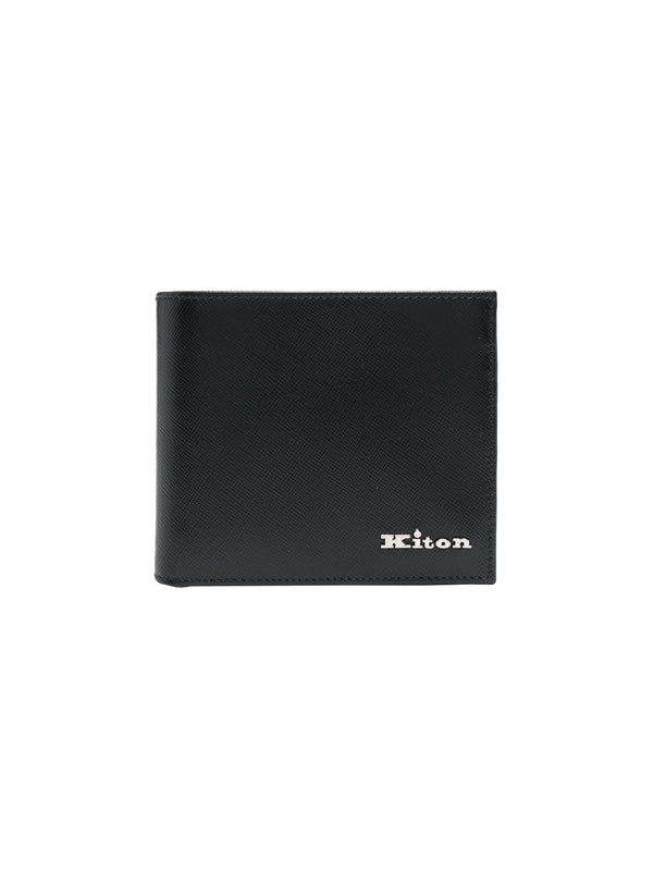 Logo Leather Bi-Fold Wallet