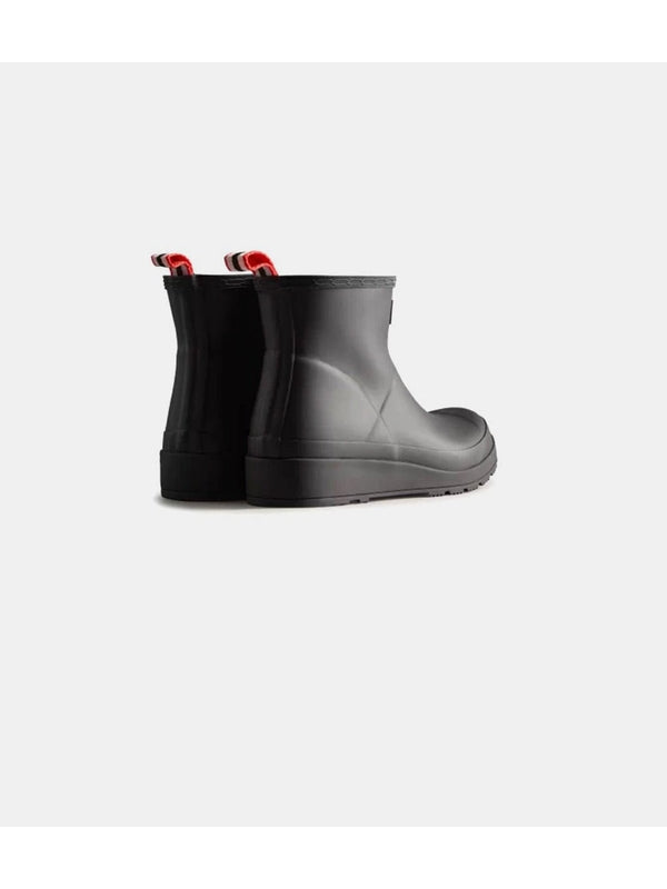 Hunter Play Short Black Ankle Boots