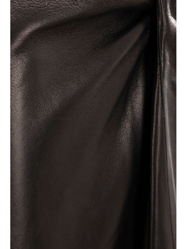 Twist Lambskin Pencil Skirt