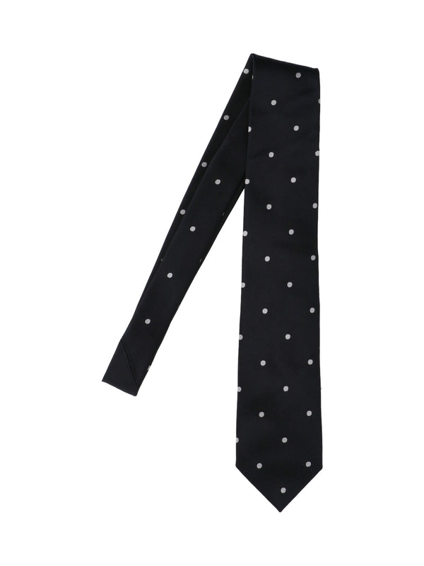 Dot Pattern Silk Necktie