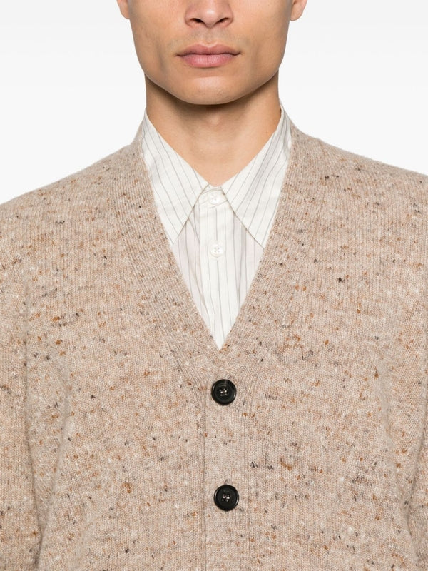 Wool Cashmere V-Neck Cardigan