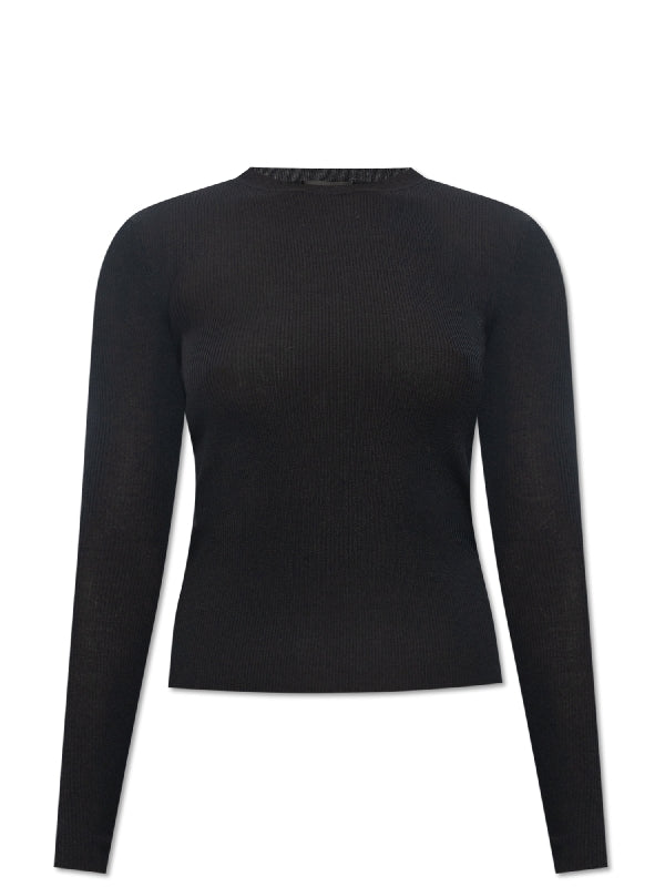 Crewneck Rib
  Cashmere Knit