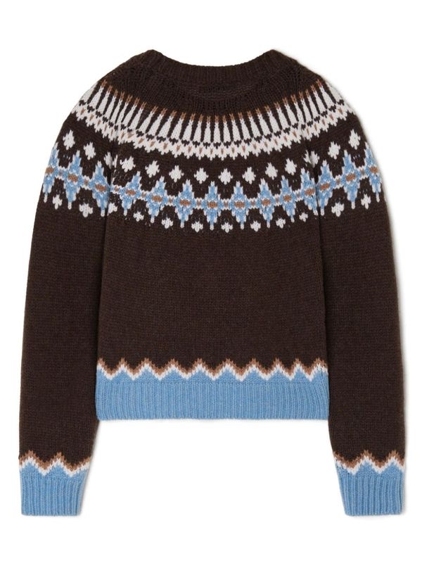 Jacquard Pattern Wool Knit