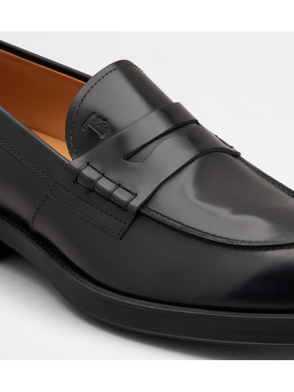 Black Leather Loafers