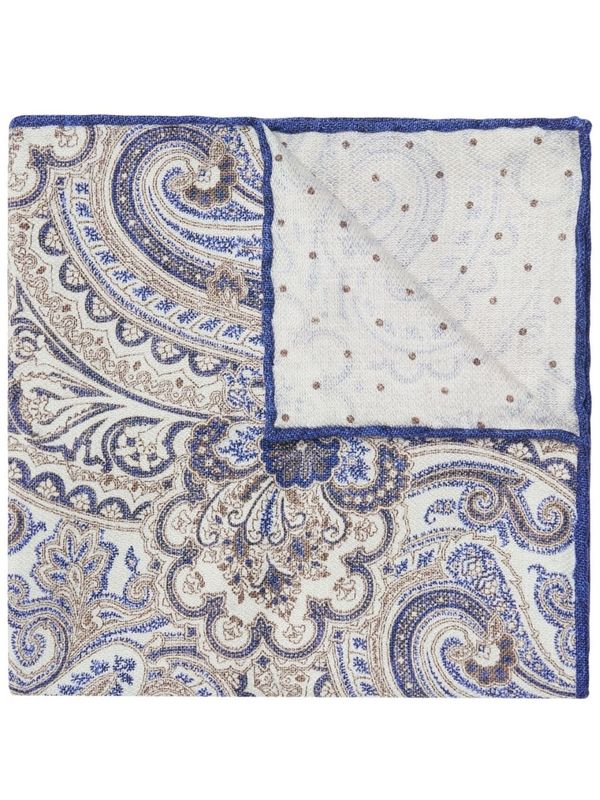 Paisley Print Silk Handkerchiefs