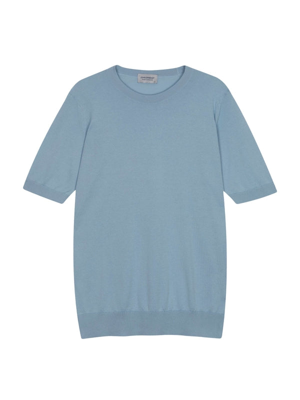 John Smedley Blue Knitted