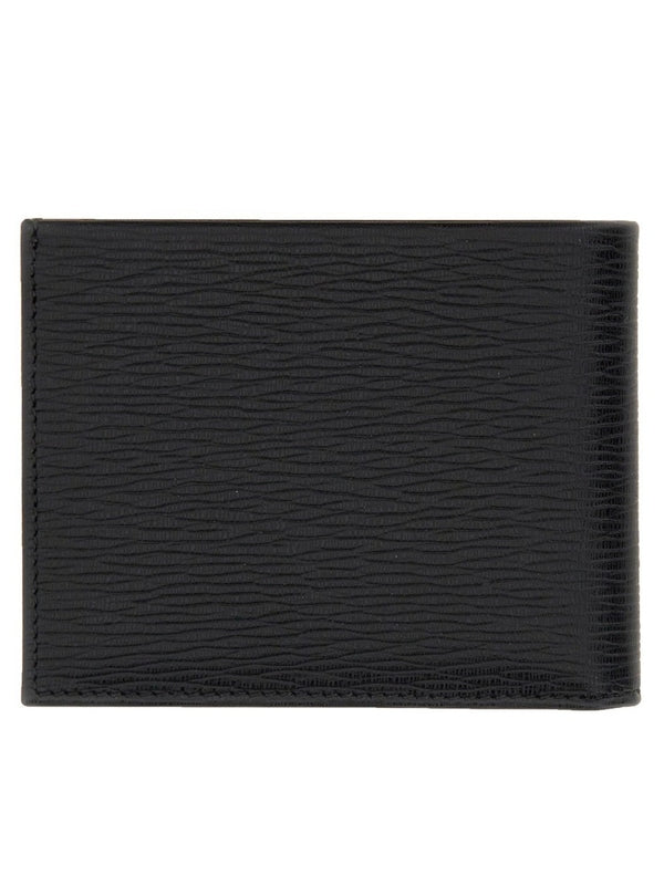 Double Gancini Leather Wallet