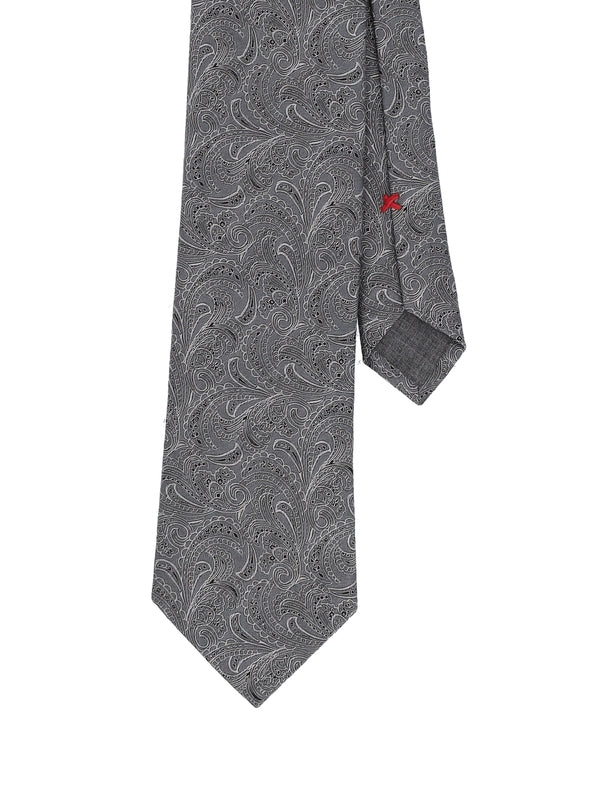 Paisley Pattern Silk Necktie