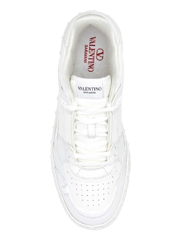 Valentino White Low Top Sneakers