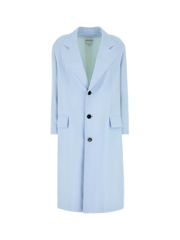 Single-Breasted Rayon Silk Coat
