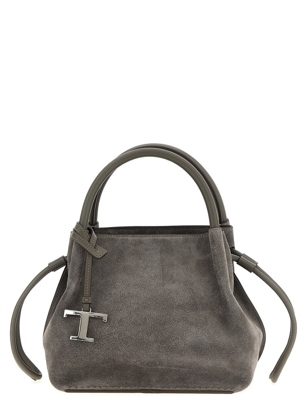Tod'S Grey Tote Bags