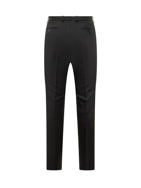 Black Wool Tailored Pants