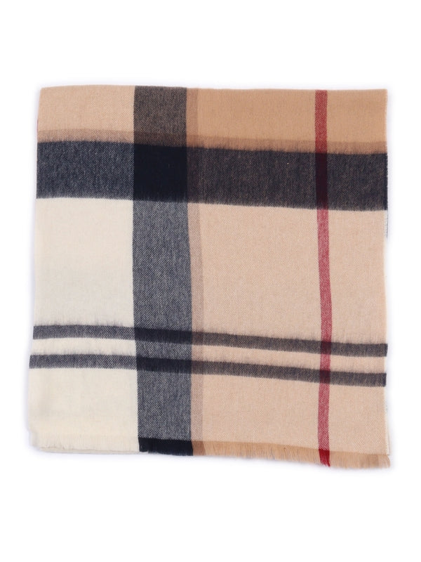 Barbour Beige Wool Mufflers