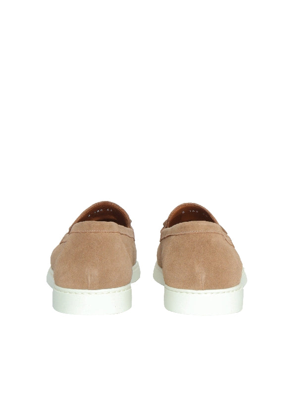 Bow Detail Suede Loafers