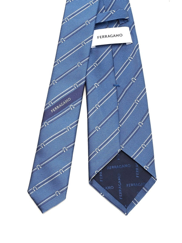 Gancini Logo Silk Necktie