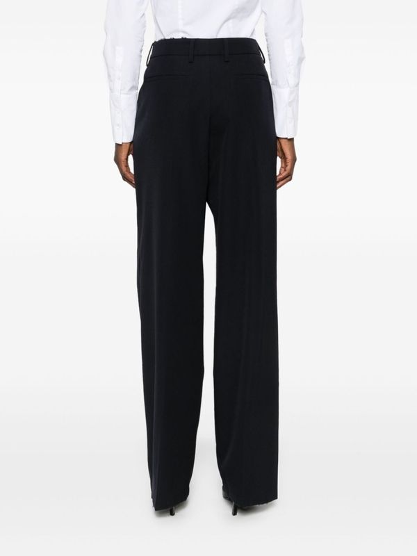 Crystal Detail Wool Tailored Pants