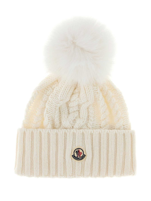 Moncler White Beanies