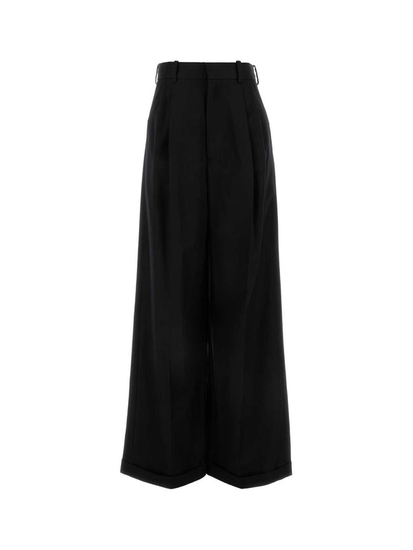 Wide pleats pants