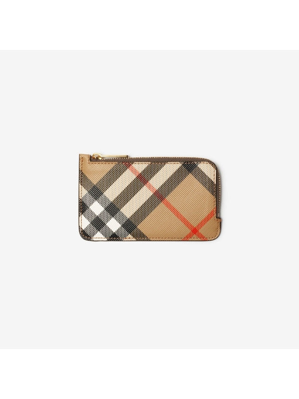 Vintage Check Card Wallet