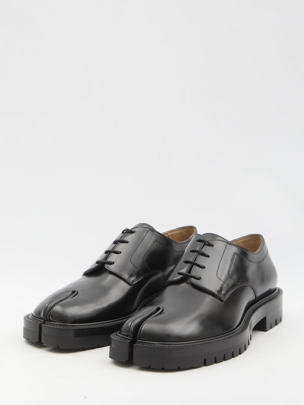 Tabi leather lace-up shoes - jentestore_global