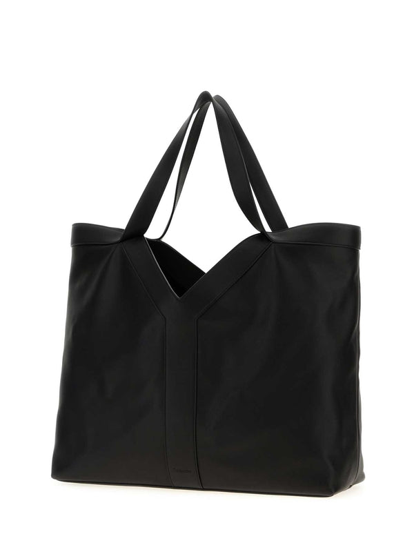 Y Grand Black Tote Bags