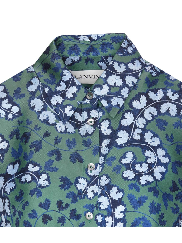 Allover Printing Silk Shirt