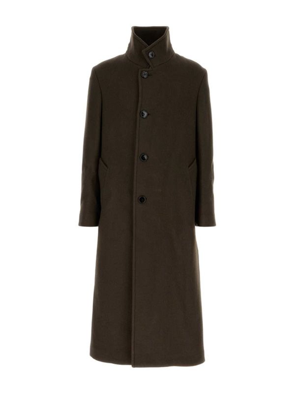 Single Breasted Wool Coat