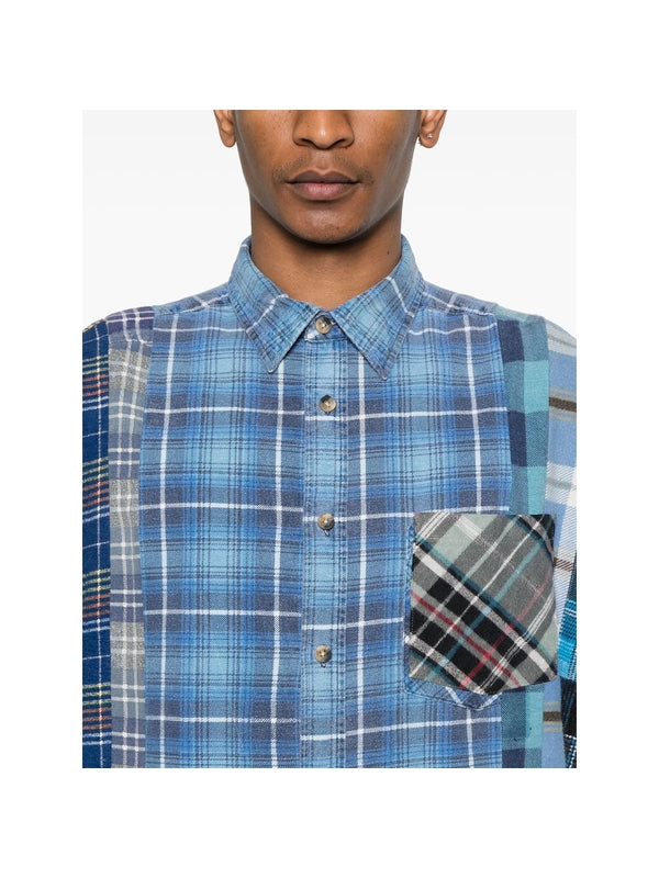 Panel Check Pattern Shirt