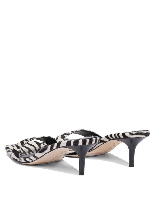 Aeyde Black White Sandal Heels