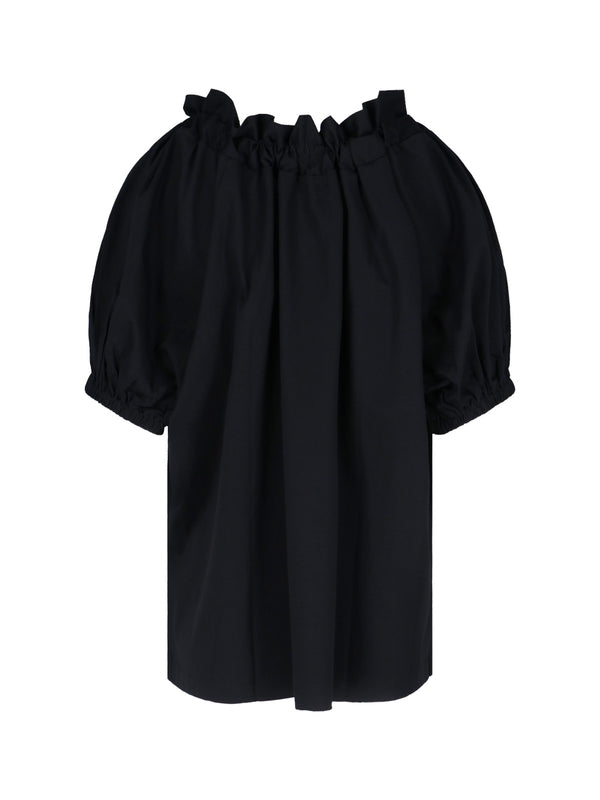 RuFFle Bow Detail Cotton Blouse