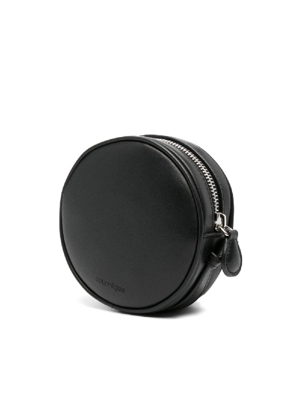 Logo Patch Leather Shoulder
  Bag