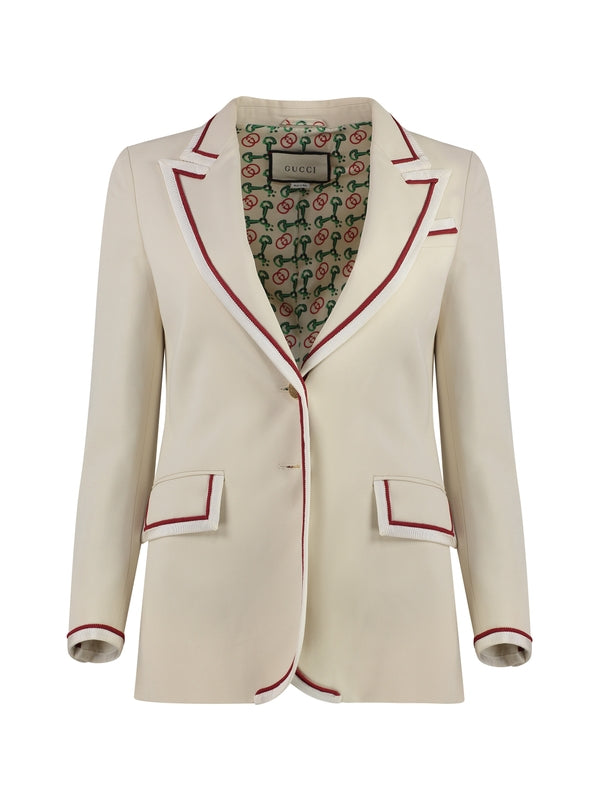 Single Breasted Viscose Tailored Jacket