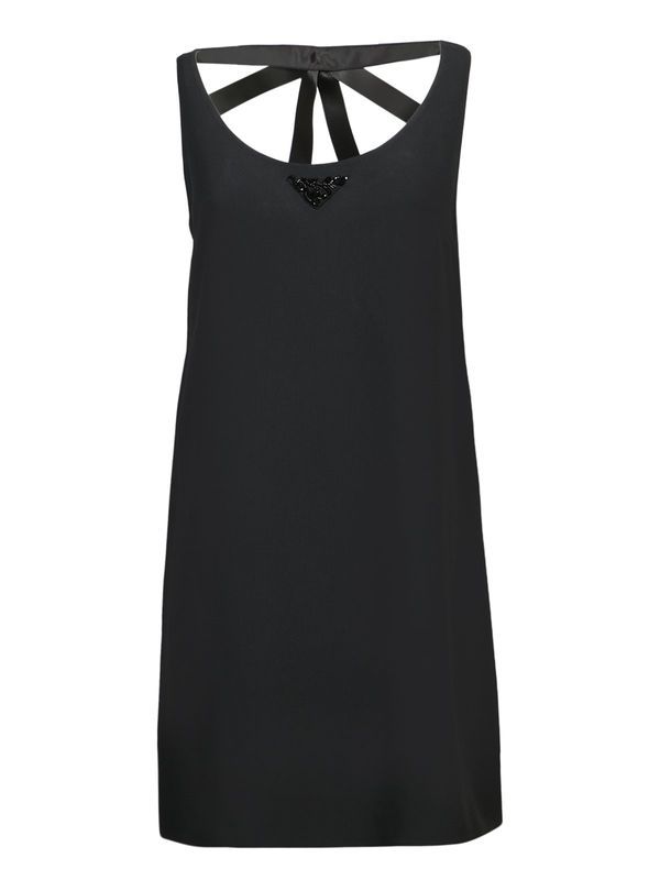 Triangle Logo Scoop Neck Slip
  Dress