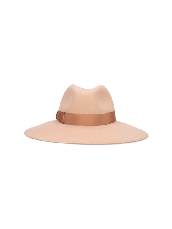 Logo Band Wool Fedora Hat