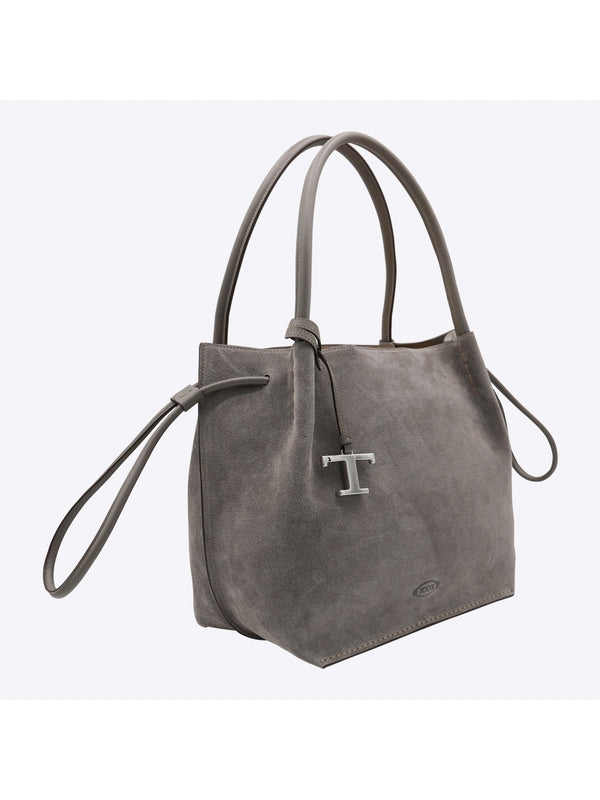 Tod'S Grey Tote Bags