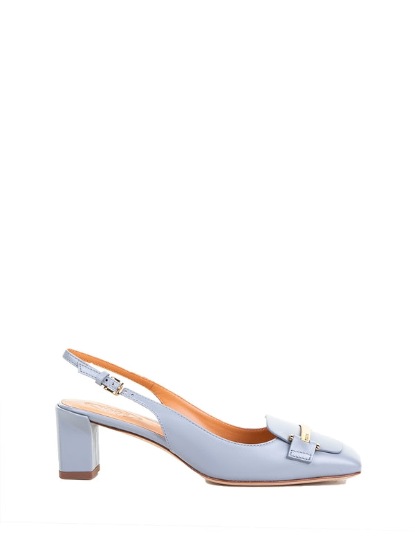 Tod'S Grey Sandal Heels