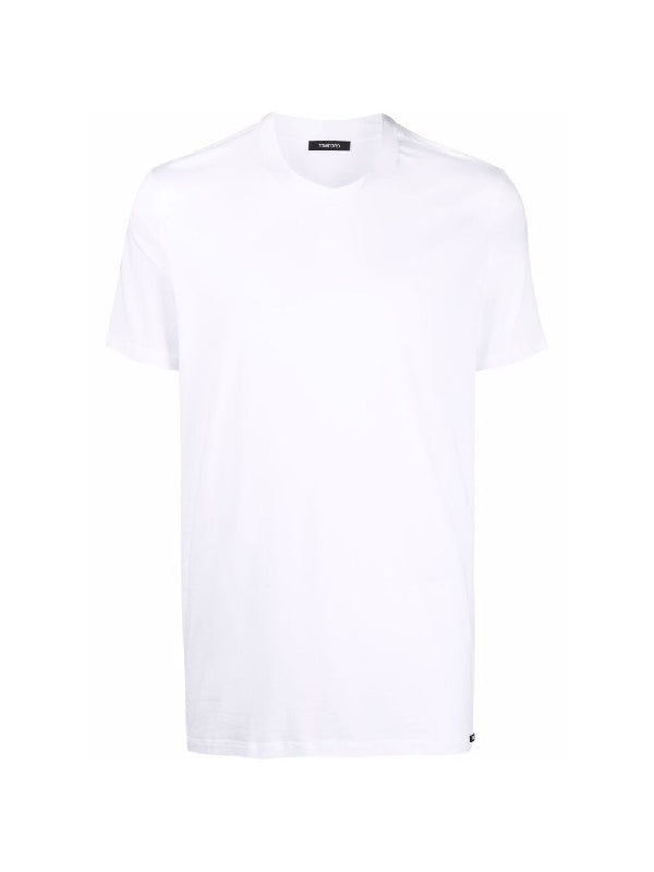 White Cotton Modal
  T-shirt