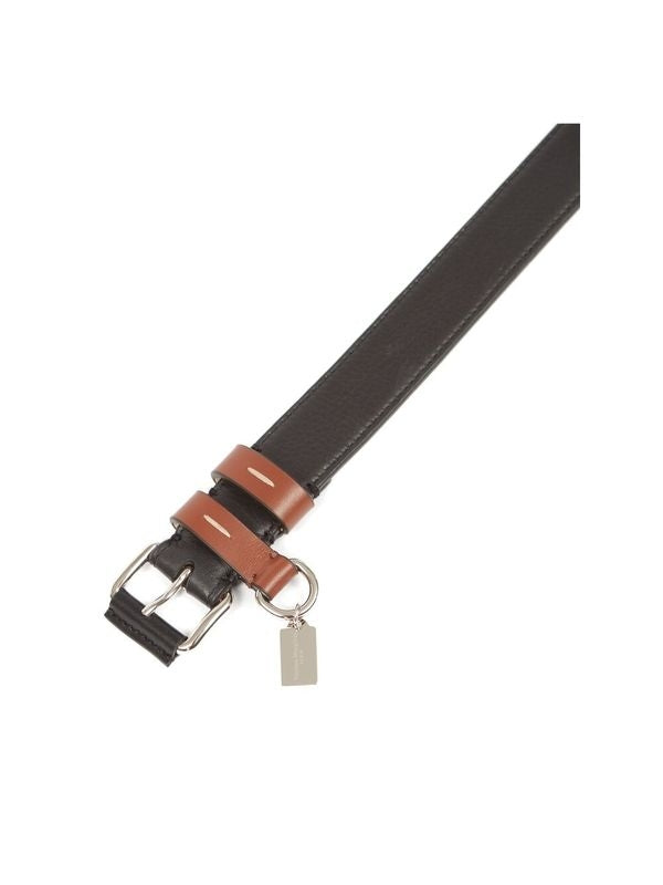 Punch Hole Detail Calfskin Belt