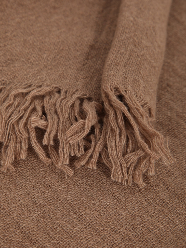 Wool Blend Fringe Muffler