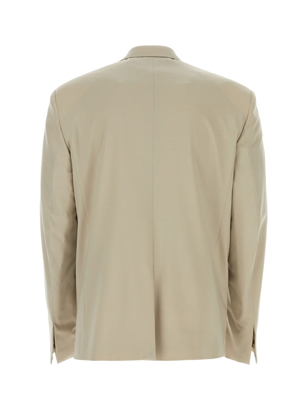 Virgin Wool Single Breasted Jacket