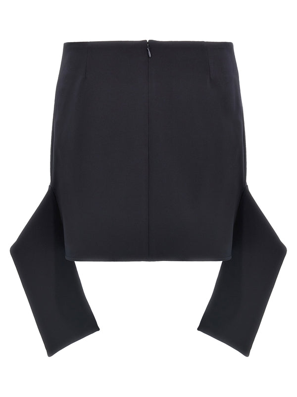 Strap Detail Mini Skirt