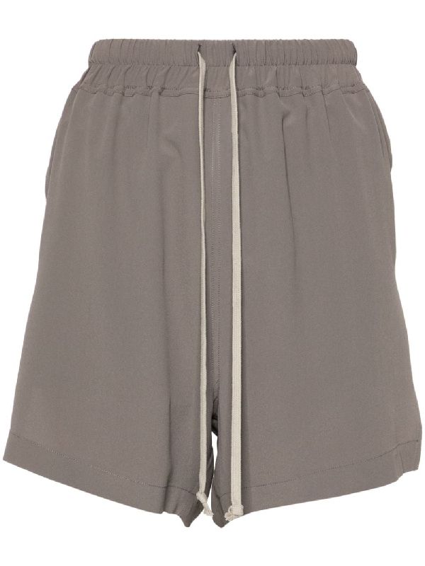 Silk Blend Drawstring Shorts