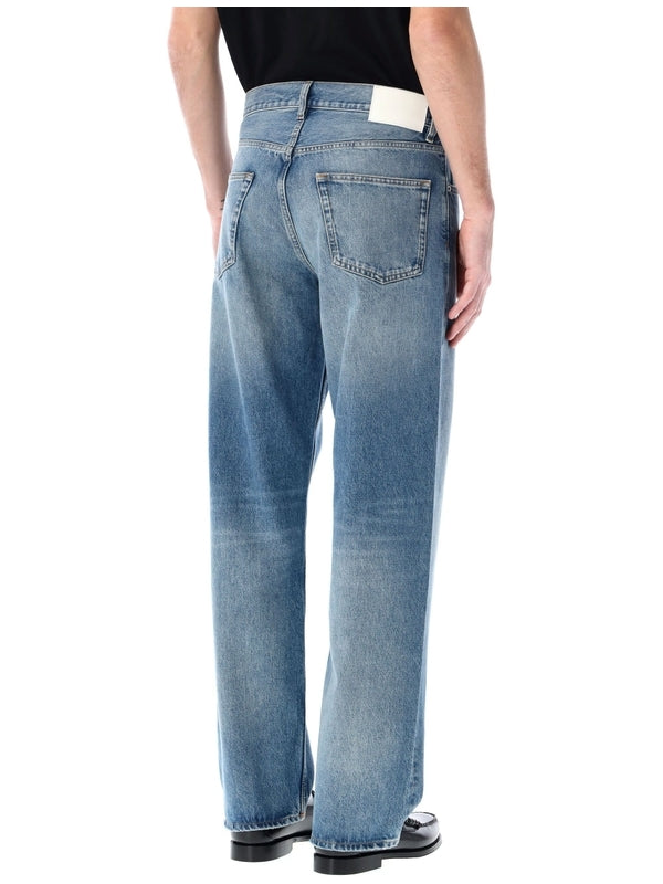Loose Fit Cotton Denim Pants