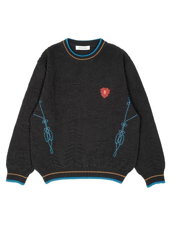 FITZ Logo black knit