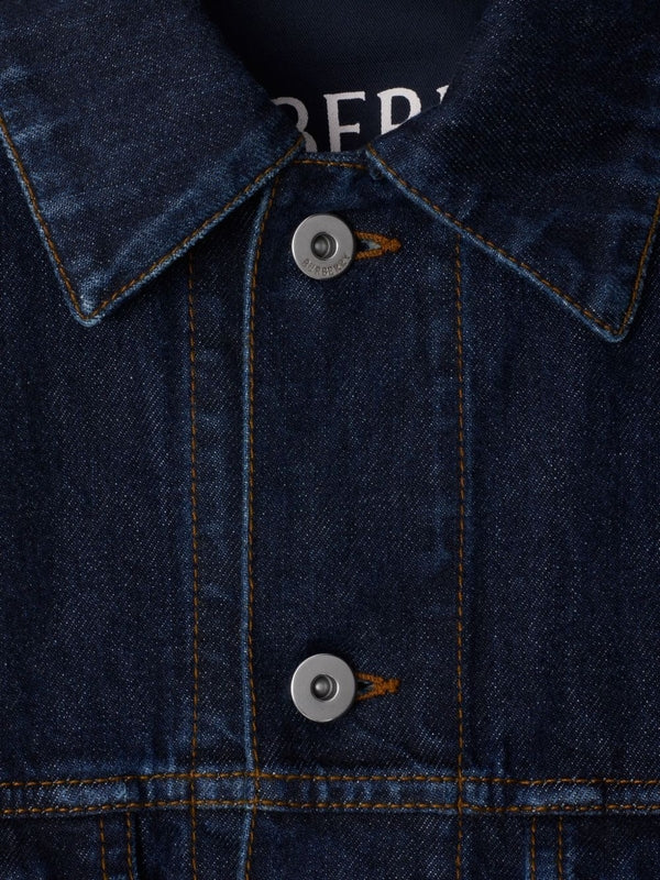 Back Logo Tab Denim Jacket