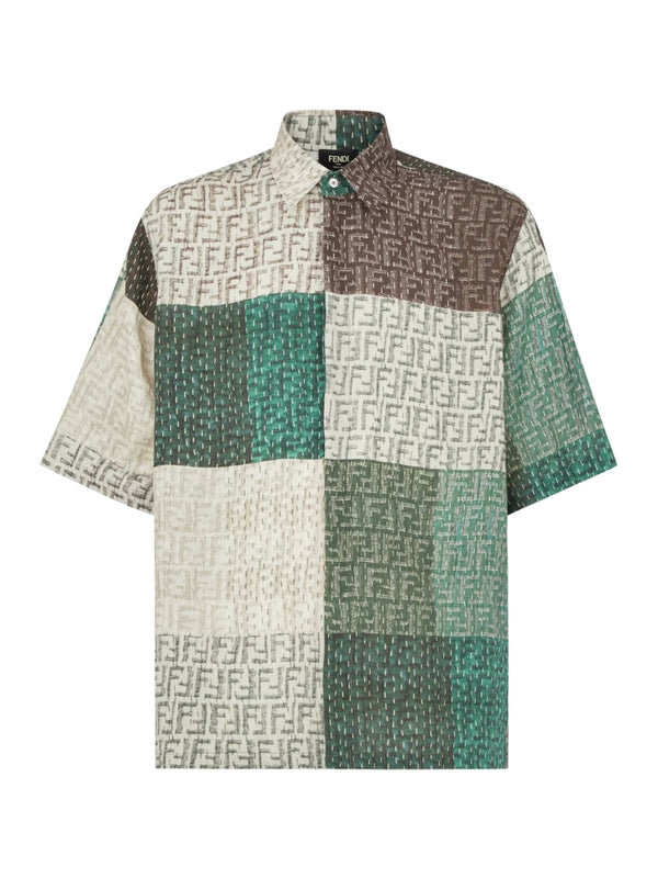 FF Logo Pattern Colorblock
  Linen Shirt
