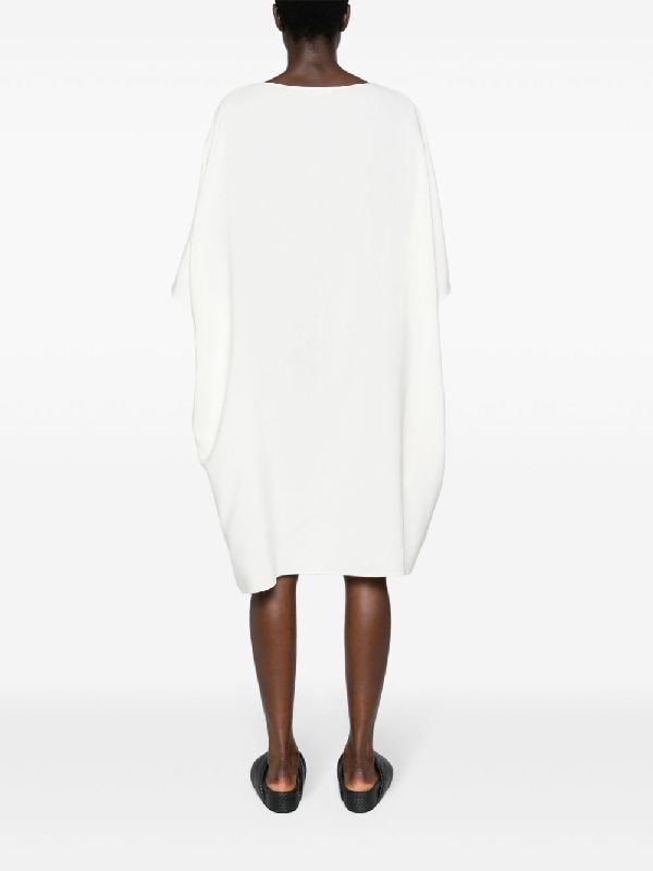 Abasi Wool Silk Midi Dress