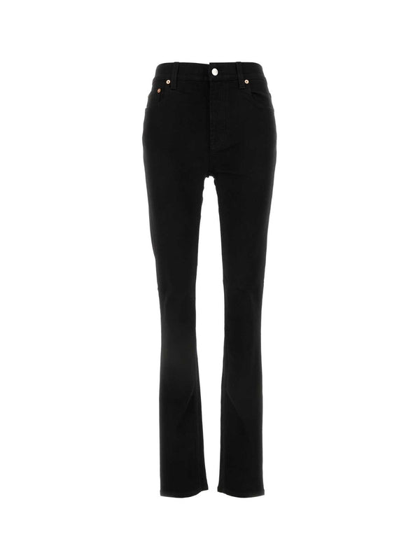 Back Logo Patch Denim Pants