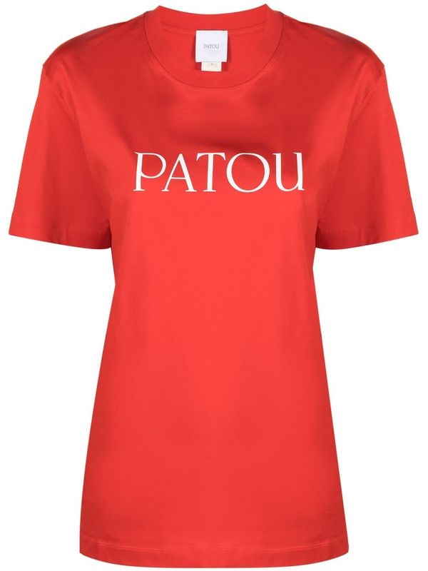 Logo Printed Cotton Short Sleeve T-Shirt